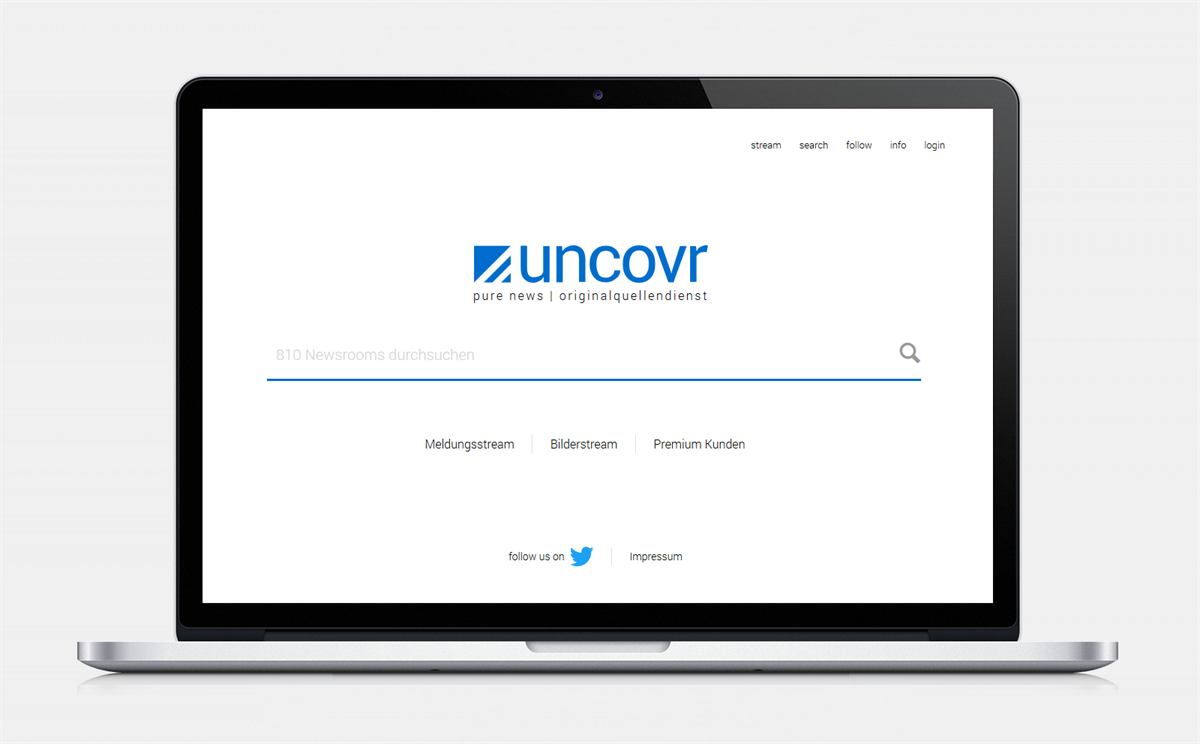 Originaquellendienst uncovr: Laptop Mockup neutral