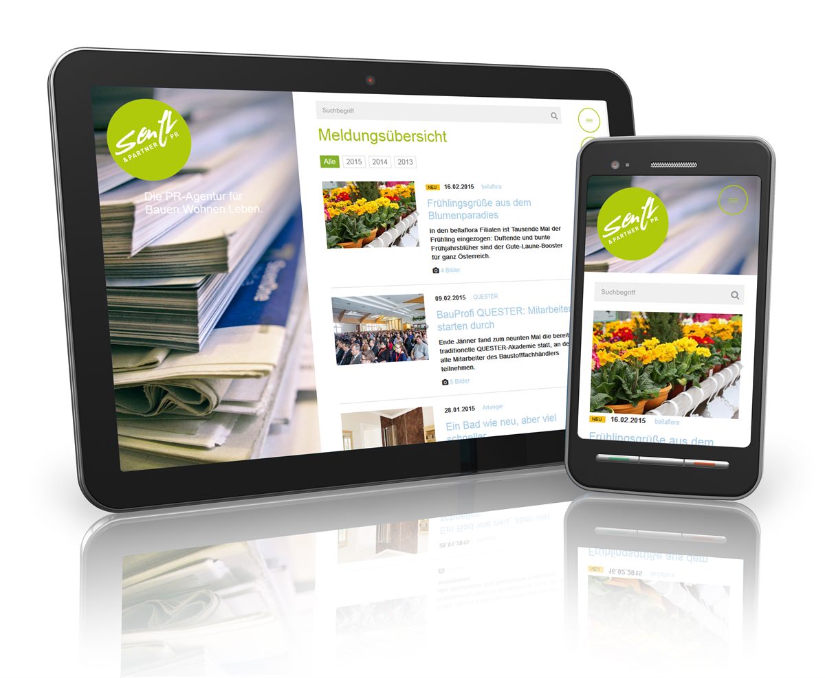 Pressecenter der PR-Agentur Senft&Partner