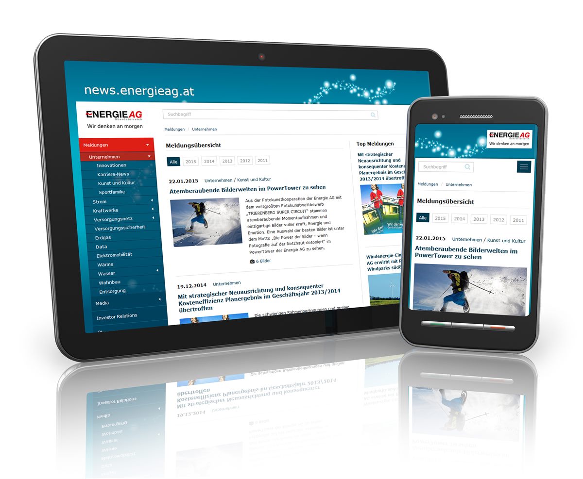 Pressecenter der ENERGIE AG